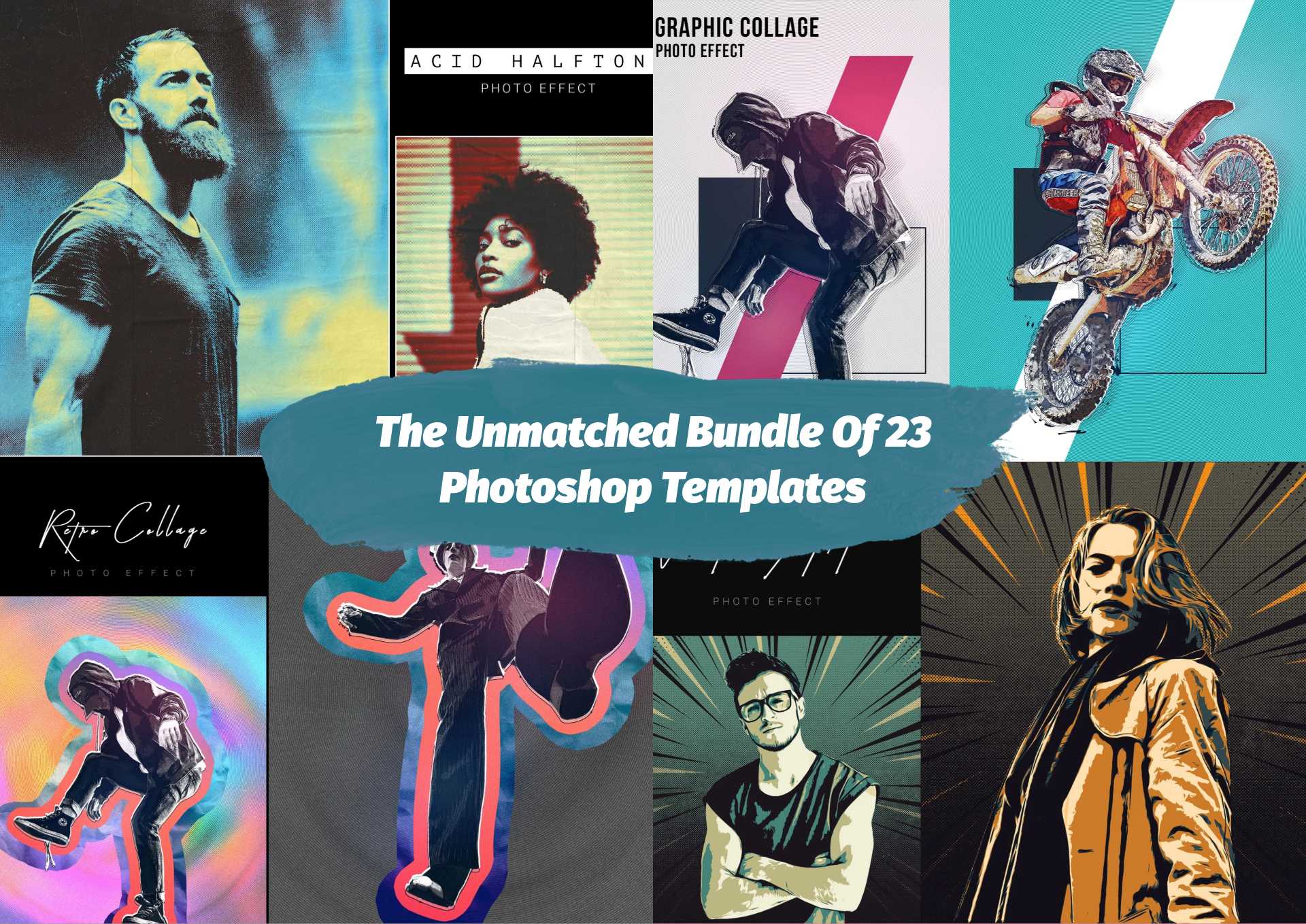 The Unmatched Bundle Of 23 Photoshop Templates - Photoboto