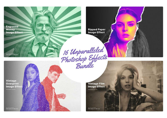 16 Unparalleled Photoshop Effects Bundle - Photoboto