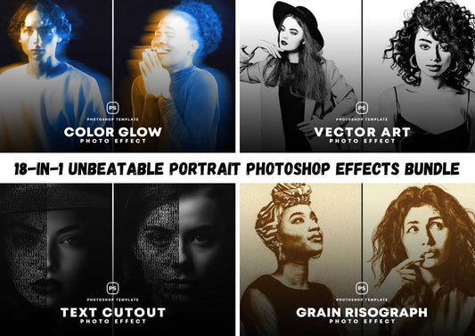 18-In-1 Unbeatable Portrait Photoshop Effects Bundle