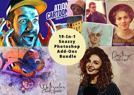 19-In-1 Snazzy Photoshop Add-Ons Bundle