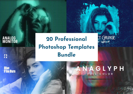 20 Professional Photoshop Templates Bundle