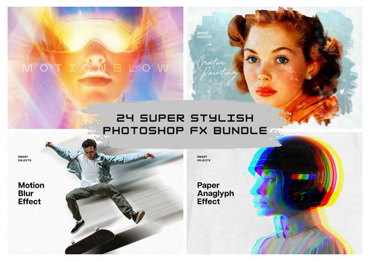 24 Super Stylish Photoshop FX Bundle - Photoboto