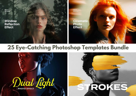 25 Eye-Catching Photoshop Templates Bundle