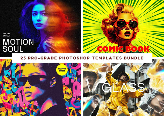 25 Pro-Grade Photoshop Templates Bundle