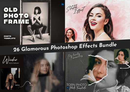 26 Glamorous Photoshop Effects Bundle