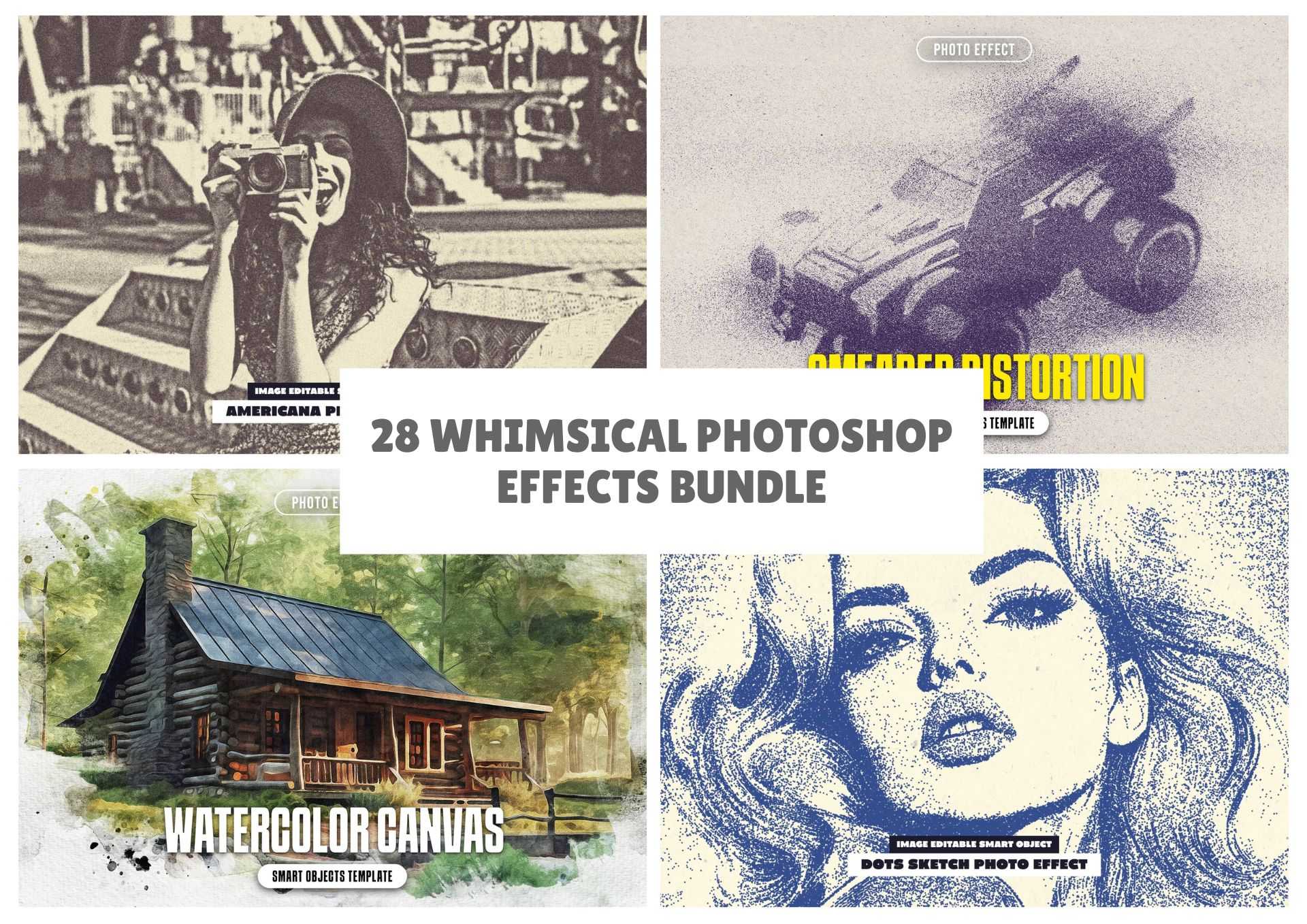 28 Whimsical Photoshop Effects Bundle - Photoboto