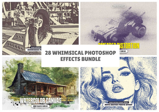 28 Whimsical Photoshop Effects Bundle - Photoboto