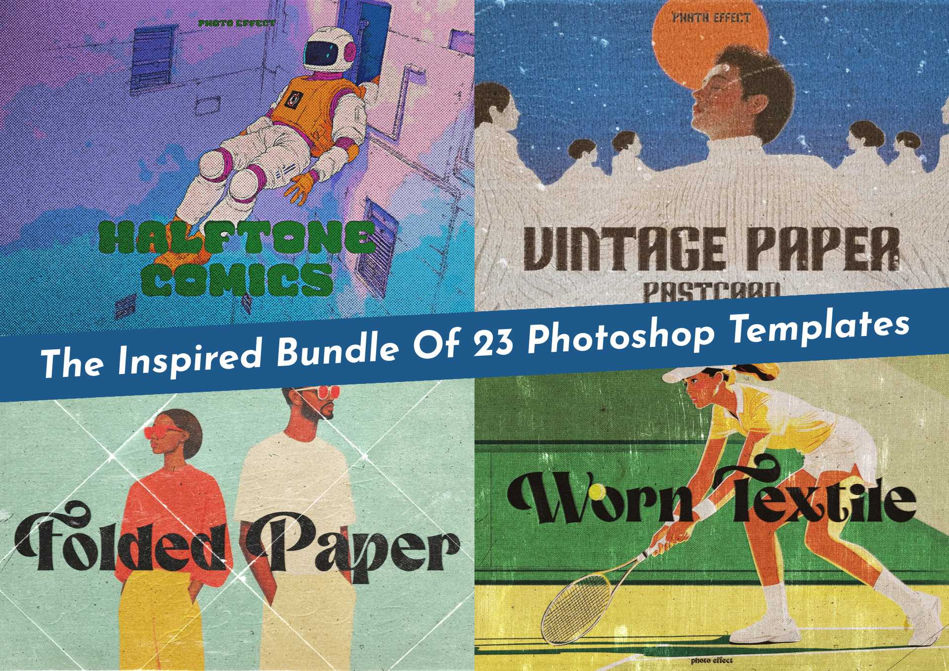 The Inspired Bundle Of 23 Photoshop Templates - Photoboto