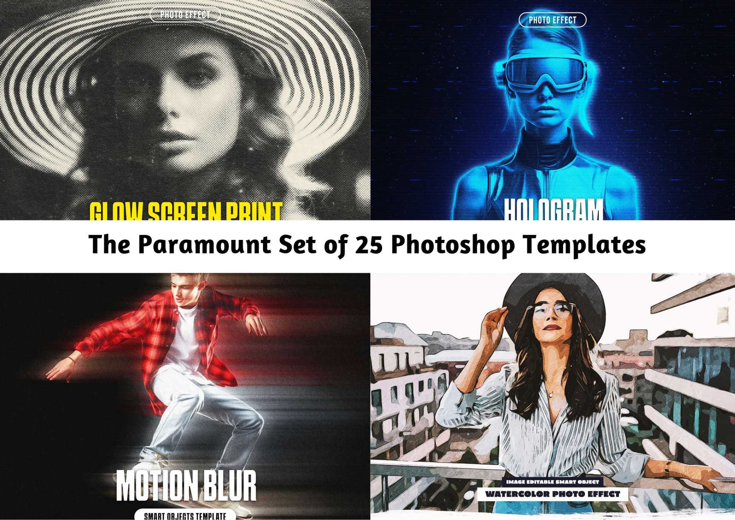 The Paramount Set of 25 Photoshop Templates - Photoboto