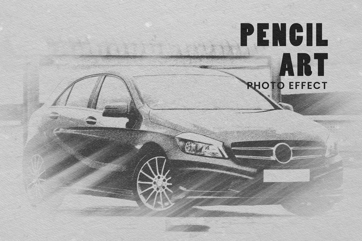 26 Pencil Drawing Photoshop Template Bundle