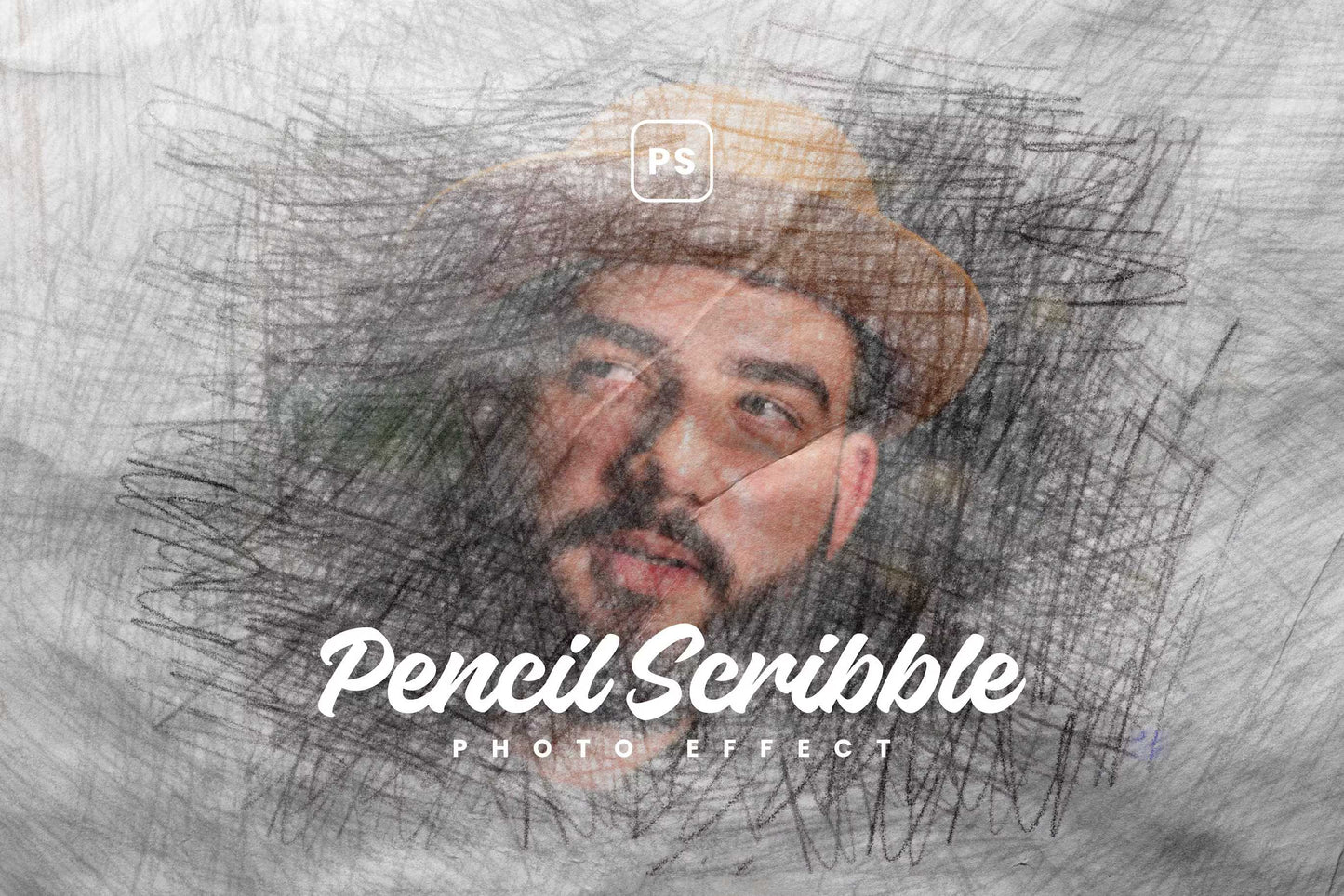 26 Pencil Drawing Photoshop Template Bundle