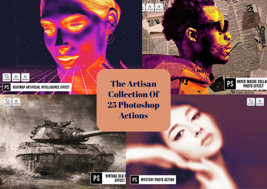 The Artisan Collection Of 25 Photoshop Actions