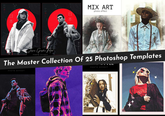 The Master Collection Of 25 Photoshop Templates